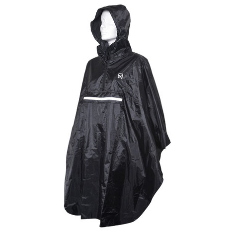 Willex Basic Zwart Regenponcho One Size