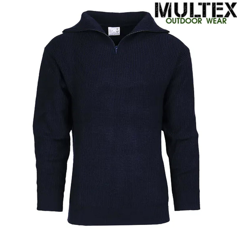 Multex Multex Wol - Acryl Navy Schipperstrui Multex Multex Wol - Acryl Navy Schipperstrui