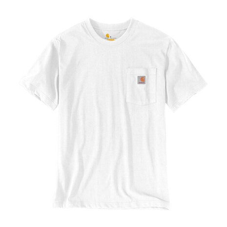 Carhartt K87 Pocket Shortsleeve White T-Shirt Dames Carhartt K87 Pocket Shortsleeve White T-Shirt Dames