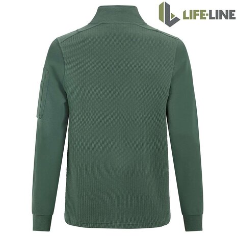Life Line Minho Honeycomb Green Fleece Jacket Heren