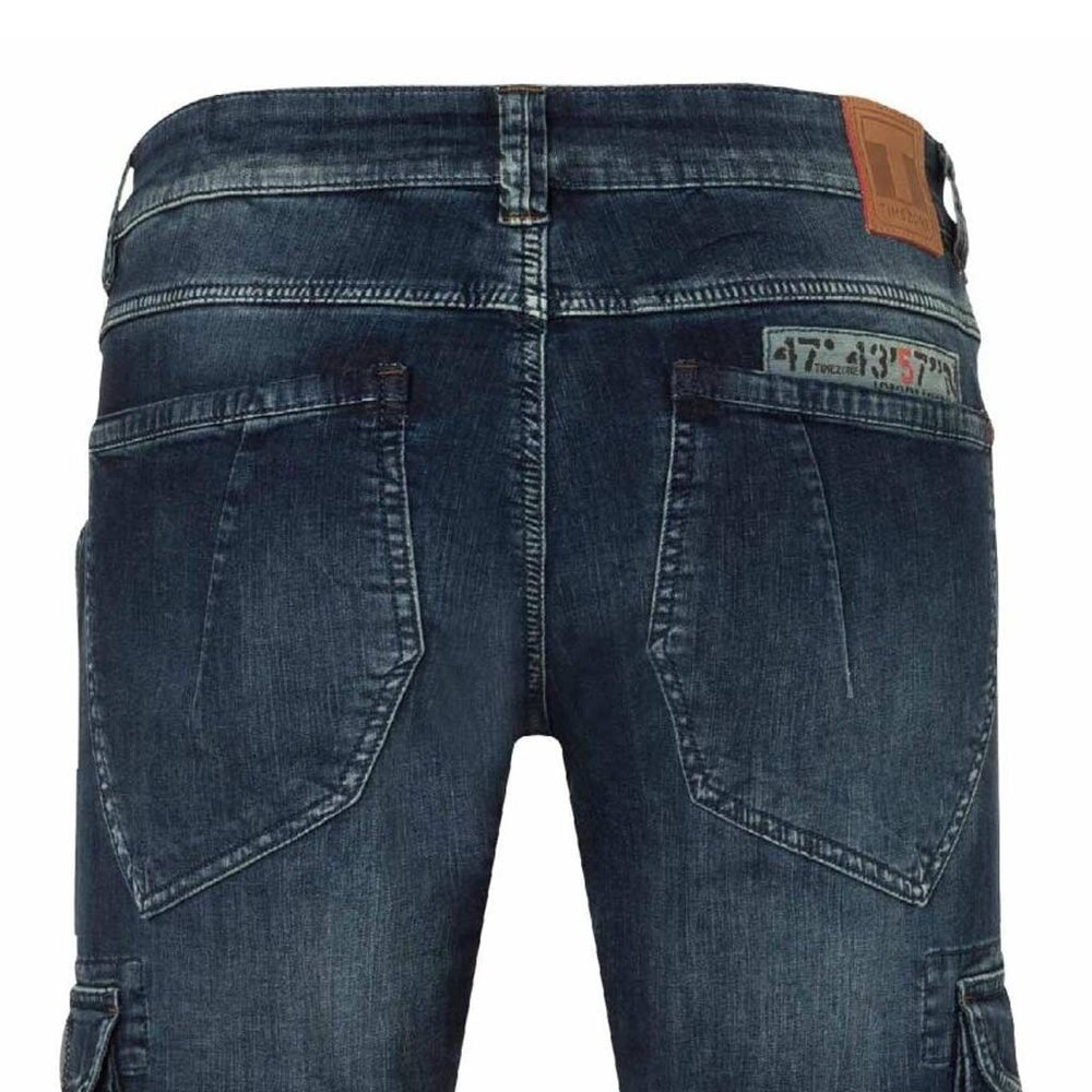 Timezone Regular RogerTZ Rough Navy Wash Cargobroek Heren Timezone Regular RogerTZ Rough Navy Wash Cargobroek Heren