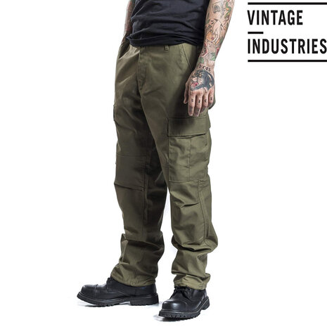 Vintage Industries BDU Olive Combat Broek