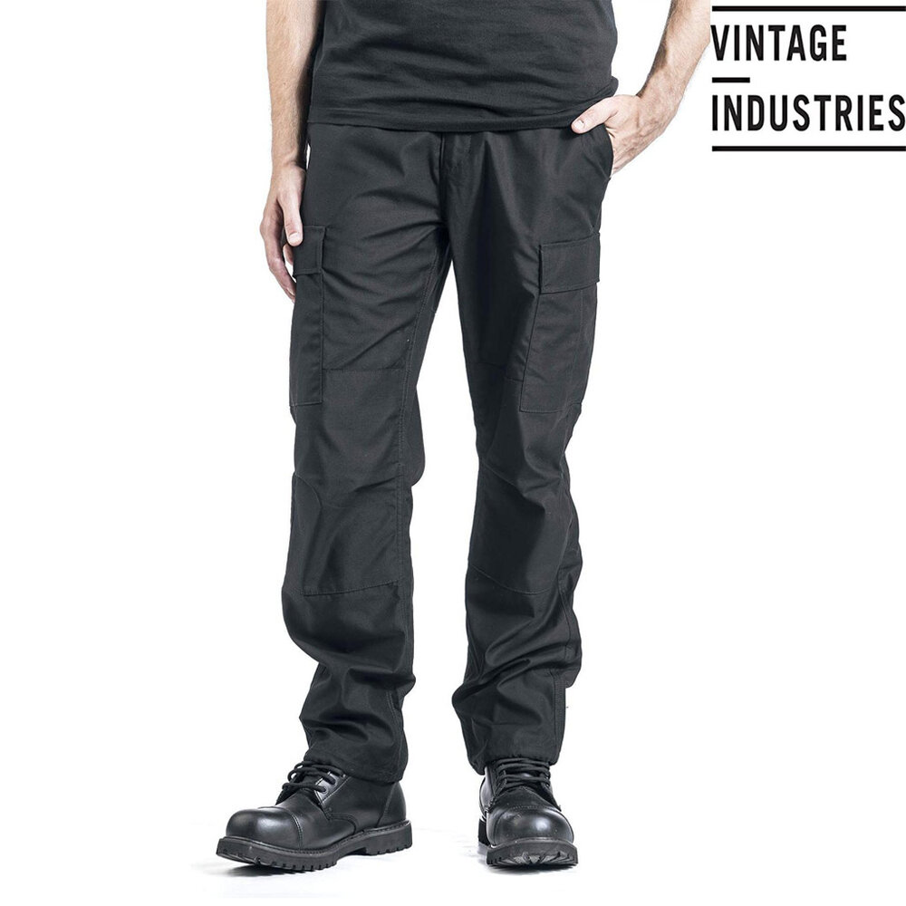Vintage Industries BDU Zwart Combat Broek Vintage Industries BDU Zwart Combat Broek