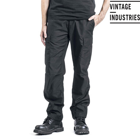 Vintage Industries BDU Zwart Combat Broek Vintage Industries BDU Zwart Combat Broek