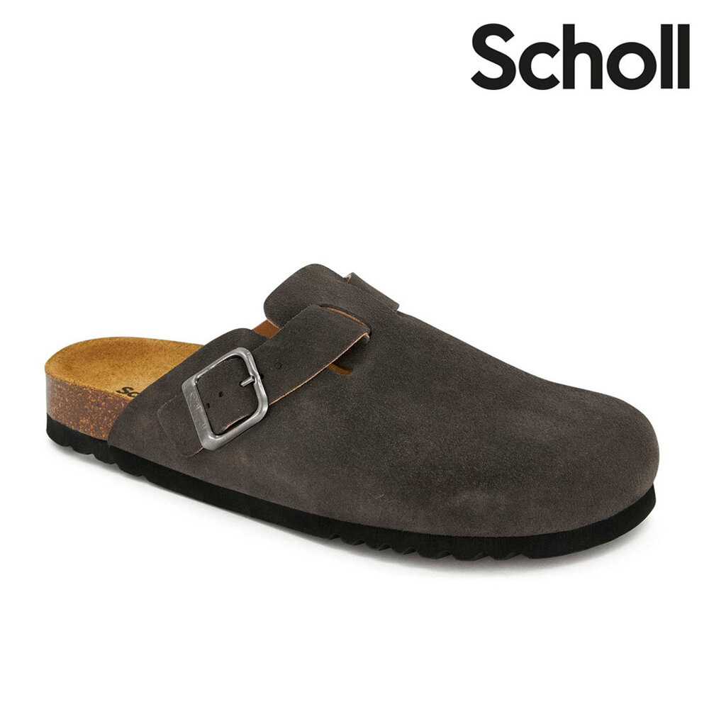 Scholl Olivier Suede Grey Instappers Heren