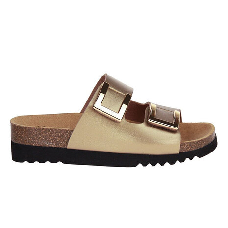 Scholl Monterey 2 Straps Taupe Sandalen Dames