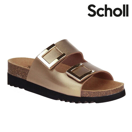 Scholl Monterey 2 Straps Taupe Sandalen Dames