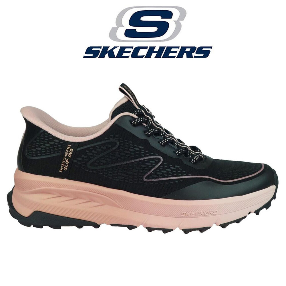 Skechers Slip Ins Switch Back Mist Black Pink Wandelsneakers Dames Skechers Slip Ins Switch Back Mist Black Pink Wandelsneakers Dames