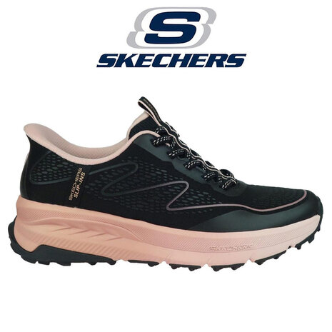 Skechers Slip Ins Switch Back Mist Black Pink Wandelsneakers Dames Skechers Slip Ins Switch Back Mist Black Pink Wandelsneakers Dames