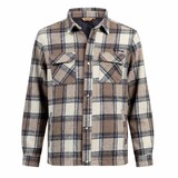 Life Line Pico Beige Check Lined Flannel Shirt Heren