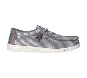 Hey Dude Wally Sport Mesh Grey Instappers Heren Hey Dude Wally Sport Mesh Grey Instappers Heren