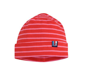 Breton Stripe Classic Bonnet Red Fuchsia Katoenen Muts Breton Stripe Classic Bonnet Red Fuchsia Katoenen Muts