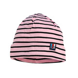 Breton Stripe Classic Bonnet Pink Navy Katoenen Muts Breton Stripe Classic Bonnet Pink Navy Katoenen Muts