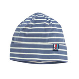 Breton Stripe Classic Bonnet Jeans Natural Katoenen Muts