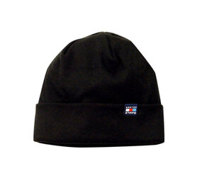Breton Stripe Classic Bonnet Black Katoenen Muts Breton Stripe Classic Bonnet Black Katoenen Muts