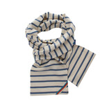Breton Stripe Classic Maritiem Natural Jeans Katoenen Sjaal