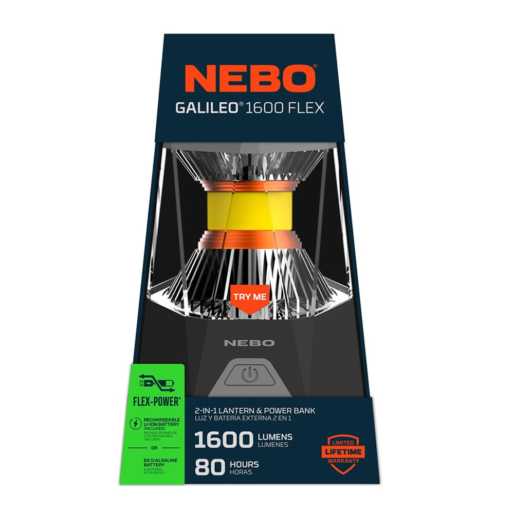 Nebo Galileo 1600 Flex Oplaadbare Lantaarn Nebo Galileo 1600 Flex Oplaadbare Lantaarn