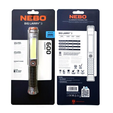 Nebo Big Larry 3 Clam Zaklamp