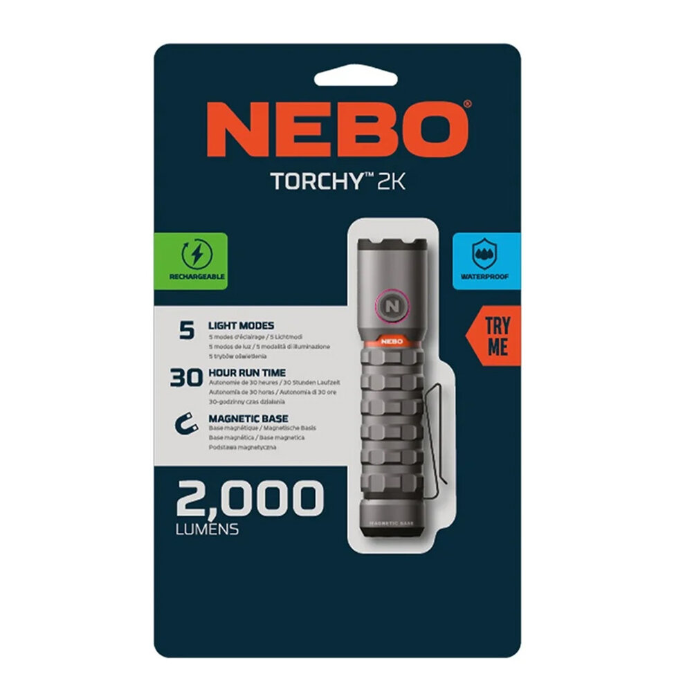 Nebo Torchy 2k USB-C Zaklamp Nebo Torchy 2k USB-C Zaklamp