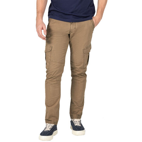 Timezone Regular NiklasTZ Washed Beige Cargobroek Heren Timezone Regular NiklasTZ Washed Beige Cargobroek Heren