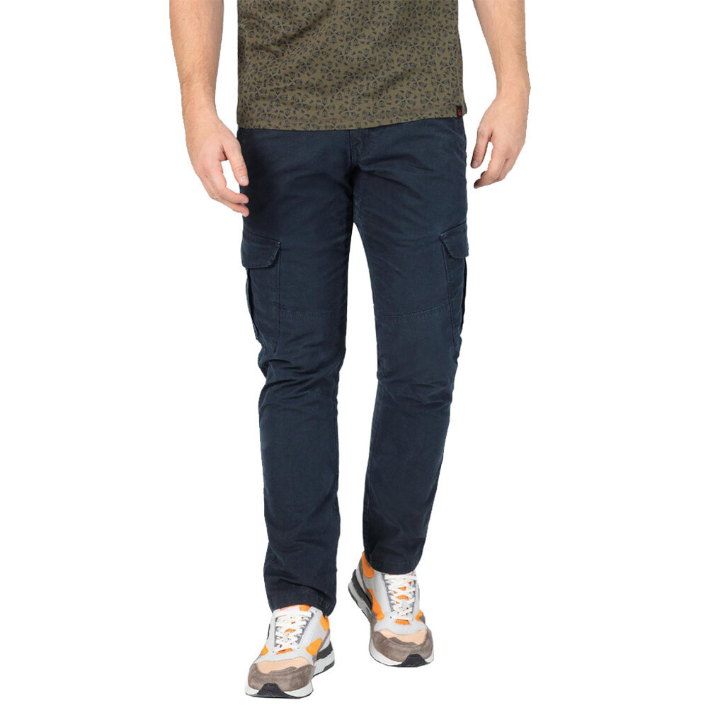 Timezone Regular NiklasTZ Washed Ink Blue Cargobroek Heren Timezone Regular NiklasTZ Washed Ink Blue Cargobroek Heren