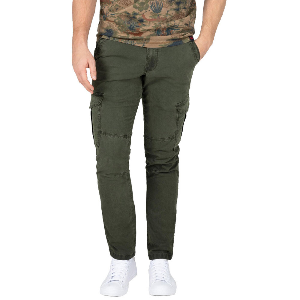 Timezone Regular NiklasTZ Washed Leave Green Cargobroek Heren Timezone Regular NiklasTZ Washed Leave Green Cargobroek Heren