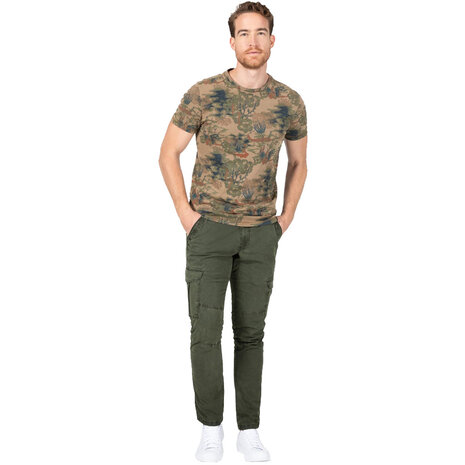 Timezone Regular NiklasTZ Washed Leave Green Cargobroek Heren Timezone Regular NiklasTZ Washed Leave Green Cargobroek Heren