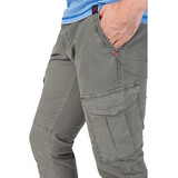 Timezone Regular NiklasTZ Washed Metal Grey Cargobroek Heren
