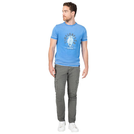 Timezone Regular NiklasTZ Washed Metal Grey Cargobroek Heren Timezone Regular NiklasTZ Washed Metal Grey Cargobroek Heren