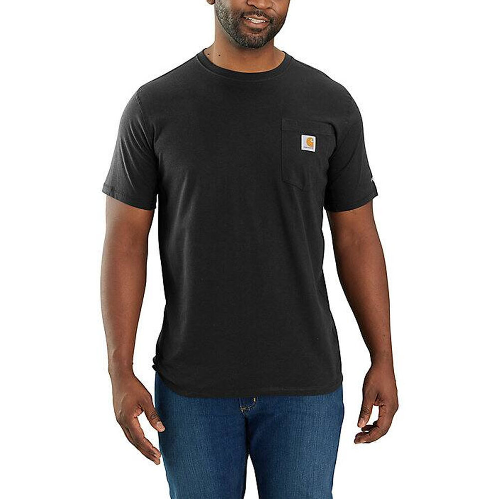 Carhartt Force Relaxed Fit Pocket Zwart T-Shirt Heren Carhartt Force Relaxed Fit Pocket Zwart T-Shirt Heren
