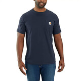 Carhartt Force Relaxed Fit Pocket Navy T-Shirt Heren Carhartt Force Relaxed Fit Pocket Navy T-Shirt Heren