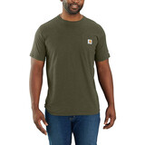 Carhartt Force Relaxed Fit Basil Heather Pocket T-Shirt Heren Carhartt Force Relaxed Fit Basil Heather Pocket T-Shirt Heren