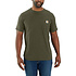 Force Relaxed Fit Basil Heather Pocket T-Shirt Heren Force Relaxed Fit Basil Heather Pocket T-Shirt Heren