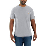 Carhartt Force Relaxed Fit Heather Gray Pocket T-Shirt Heren Carhartt Force Relaxed Fit Heather Gray Pocket T-Shirt Heren