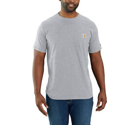Carhartt Force Relaxed Fit Heather Gray Pocket T-Shirt Heren Carhartt Force Relaxed Fit Heather Gray Pocket T-Shirt Heren