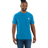 Carhartt Force Relaxed Fit Engineer Blue Heather Pocket T-Shirt Heren Carhartt Force Relaxed Fit Engineer Blue Heather Pocket T-Shirt Heren