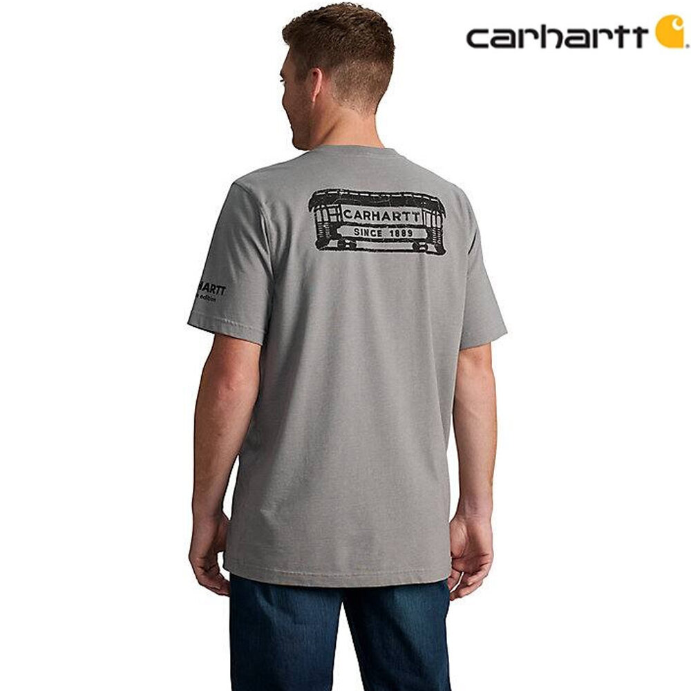 Carhartt Relaxed Fit LW Car Graphic Ash Heather T-Shirt Heren