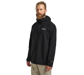 Jack Wolfskin Prelight 2.5L LT Black Regenjas Heren Jack Wolfskin Prelight 2.5L LT Black Regenjas Heren