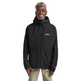 Jack Wolfskin Tempest 2L Black Regenjas Heren Jack Wolfskin Tempest 2L Black Regenjas Heren
