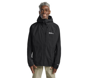 Jack Wolfskin Tempest 2L Black Regenjas Heren Jack Wolfskin Tempest 2L Black Regenjas Heren