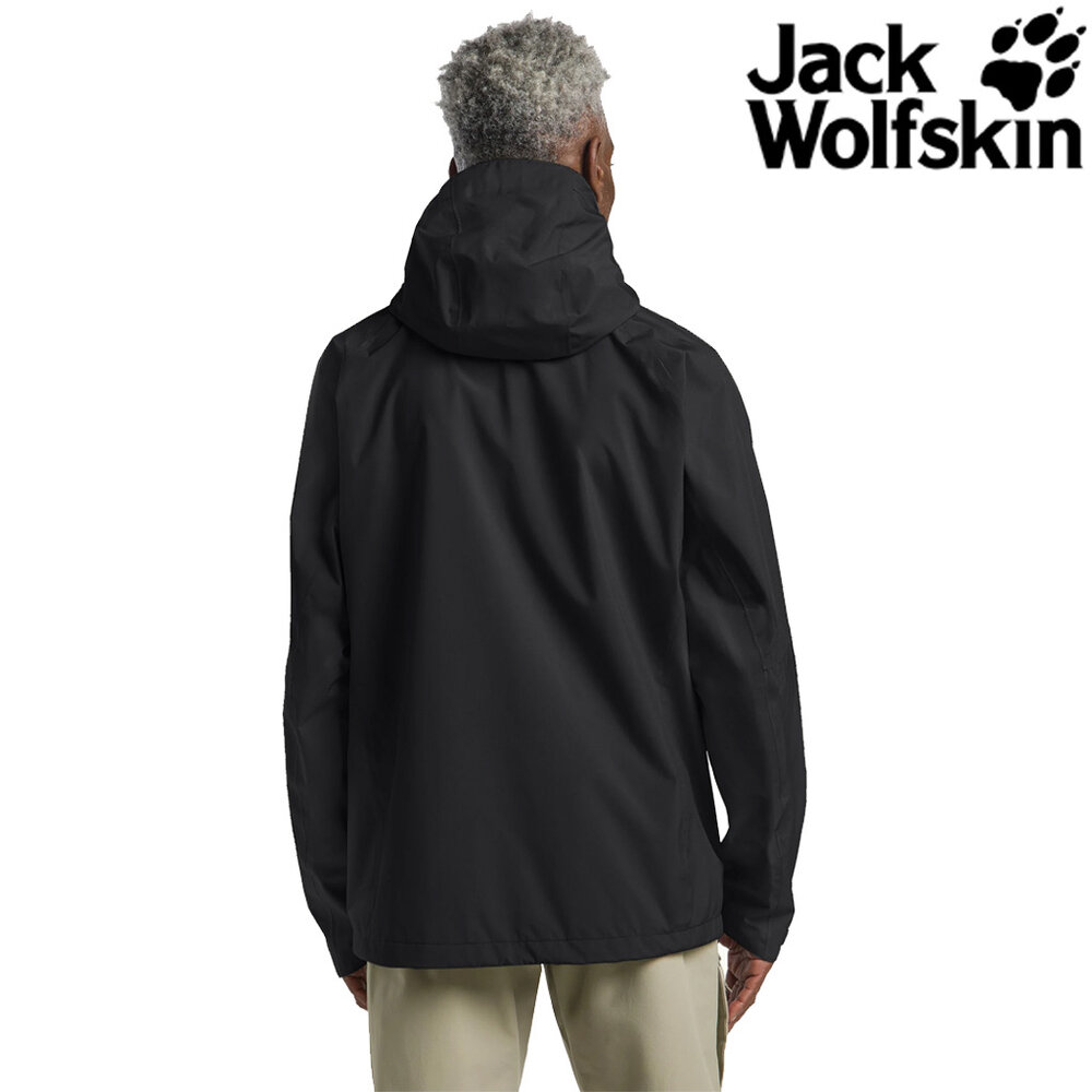 Jack Wolfskin Tempest 2L Black Regenjas Heren Jack Wolfskin Tempest 2L Black Regenjas Heren