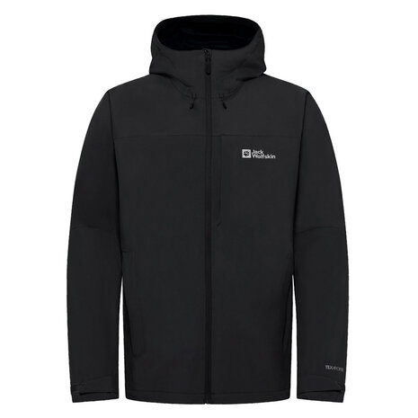 Jack Wolfskin Tempest 2L Black Regenjas Heren Jack Wolfskin Tempest 2L Black Regenjas Heren