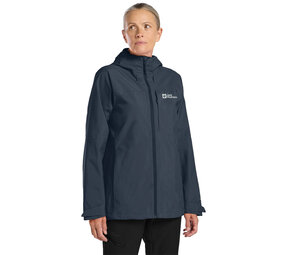 Jack Wolfskin Tempest 2L Midnight Sky Regenjas Dames Jack Wolfskin Tempest 2L Midnight Sky Regenjas Dames