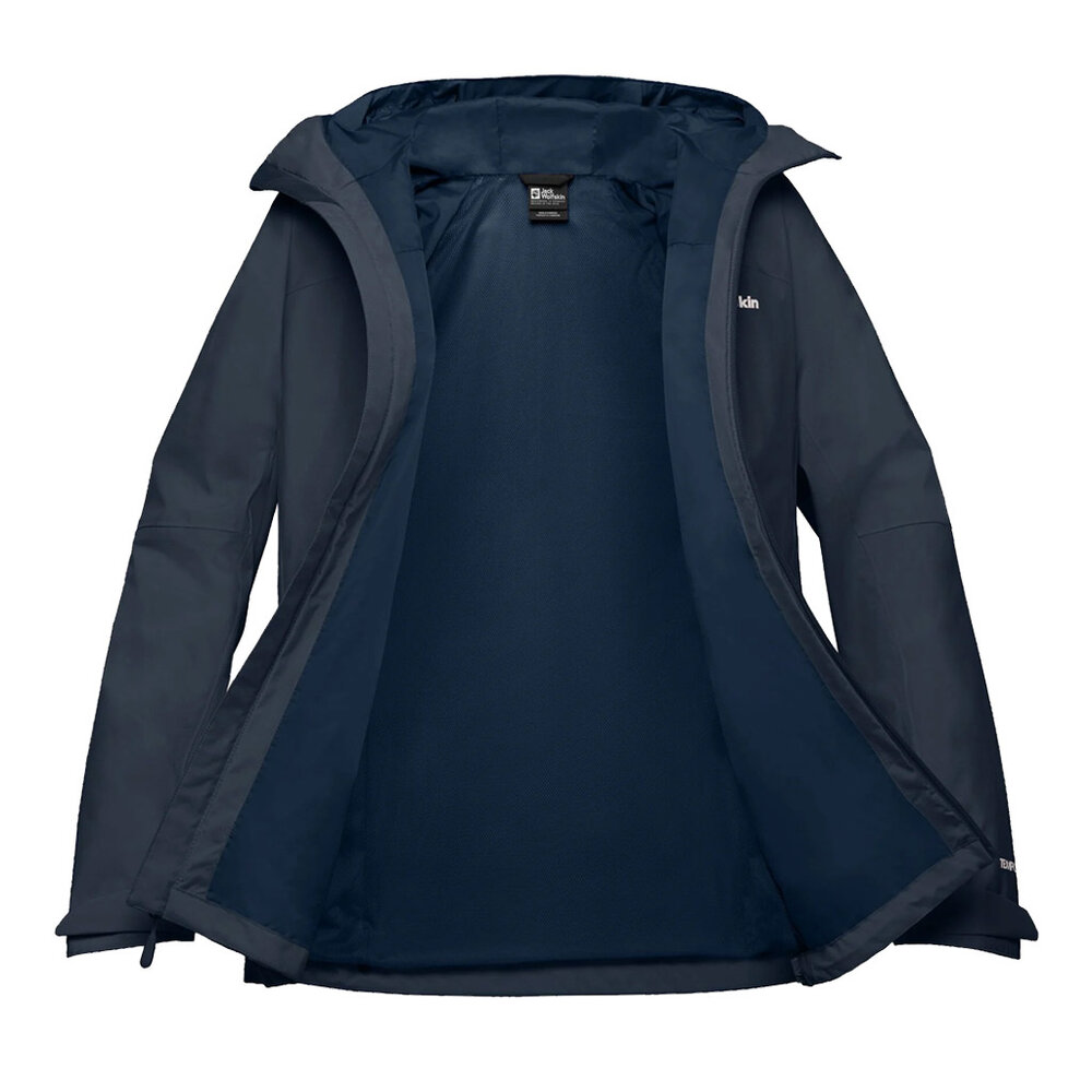 Jack Wolfskin Tempest 2L Midnight Sky Regenjas Dames Jack Wolfskin Tempest 2L Midnight Sky Regenjas Dames