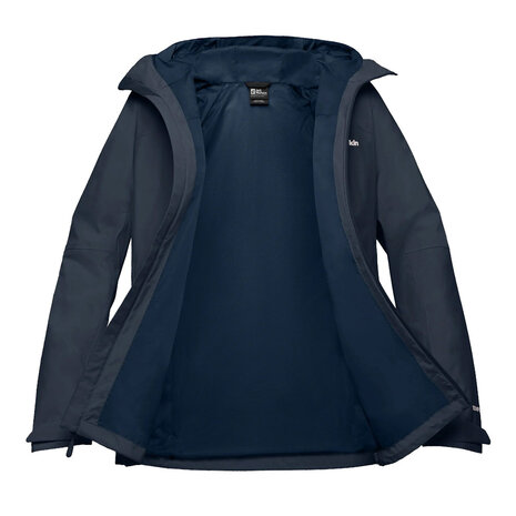 Jack Wolfskin Tempest 2L Midnight Sky Regenjas Dames Jack Wolfskin Tempest 2L Midnight Sky Regenjas Dames