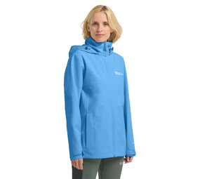 Jack Wolfskin Trailtime 2L Mid Blue Regenjas Dames Jack Wolfskin Trailtime 2L Mid Blue Regenjas Dames