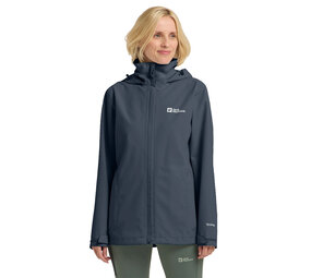 Jack Wolfskin Trailtime 2L Midnight Sky Regenjas Dames Jack Wolfskin Trailtime 2L Midnight Sky Regenjas Dames