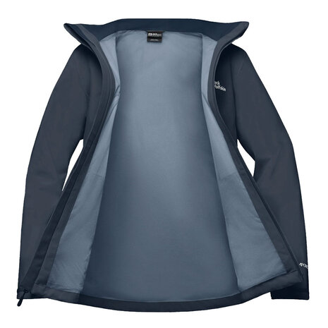 Jack Wolfskin Trailtime 2L Midnight Sky Regenjas Dames Jack Wolfskin Trailtime 2L Midnight Sky Regenjas Dames