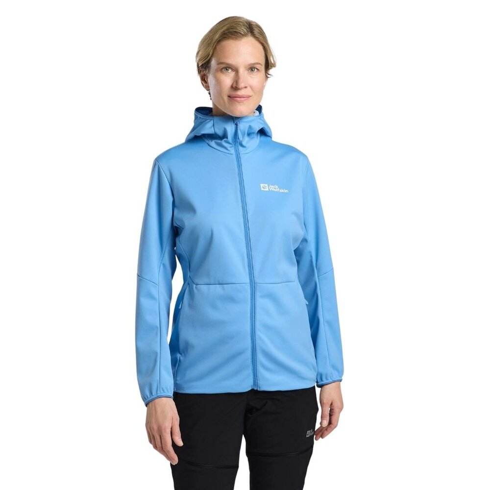 Jack Wolfskin Feldberg Hoody Mid Blue Softshell Jas Dames