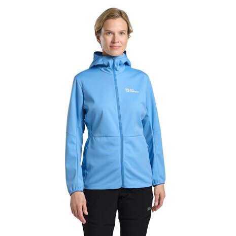 Jack Wolfskin Feldberg Hoody Mid Blue Softshell Jas Dames